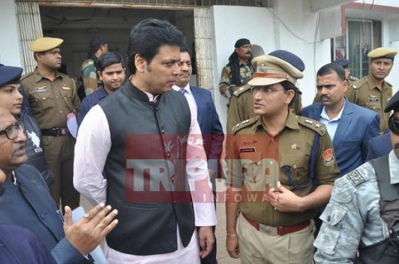Tripura Law & Orderâ€™s massive deterioration under Biplab Deb, Pratima Bhowmik : Biplab visits Agartala Police Stations for media â€˜show offâ€™, warns Police Officials for no reasons 